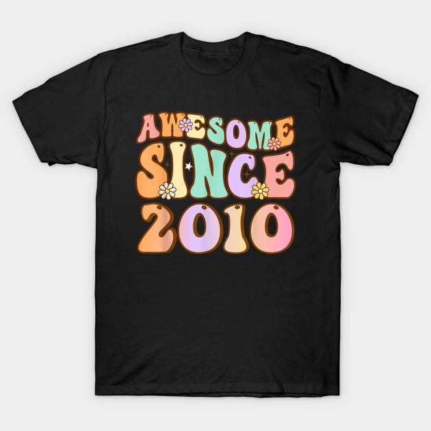 Awesome Since 2010 14 Year Old 14th Birthday Gifts for girls T-Shirt by irelandefelder